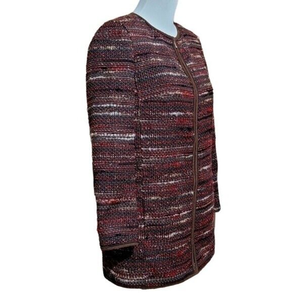 LAFAYETTE 148 New York Shiraz Tweed PRIA Taverna Two-Way Zip Jacket - Picture 5 of 13